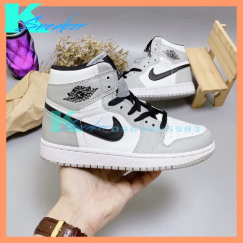 Giày Thể Thao Nam Nữ Jordan JD1 High Xám Cổ Cao Hàng đẹp Thời Trang Full Box Bill | BigBuy360 - bigbuy360.vn