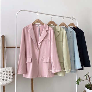 Áo blazer 2 cúc dọc 3 túi (1002) _ A0500