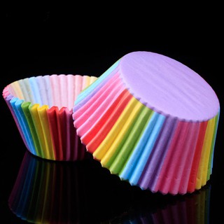 Set 100 Cốc Giấy Làm Bánh Cupcake Dễ Thương