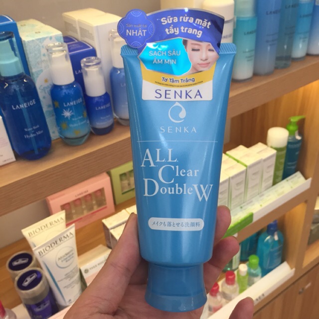 Sữa Rửa Mặt Tẩy Trang Senka All Clear Double W Face Wash 120g