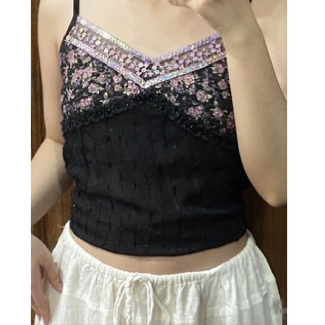 Áo hai dây phong cách 🧚‍♀️FAIRYCORE🧚‍♀️ GRUNGE thrift
