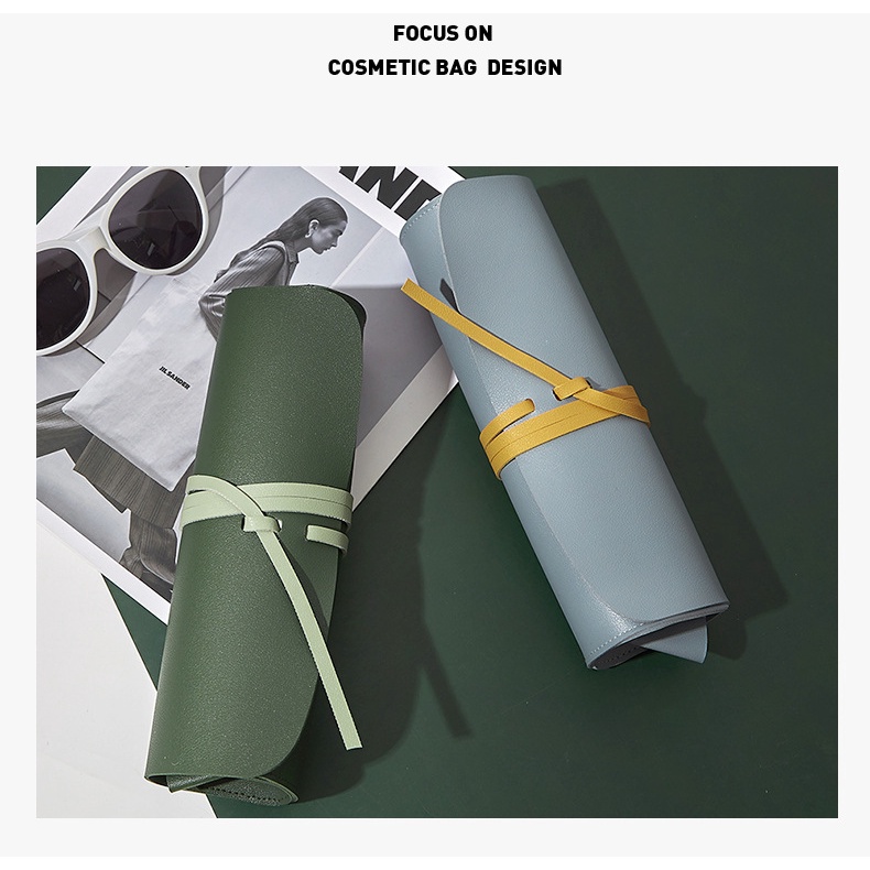 Túi Đựng Mỹ Phẩm / Bút Chì / Phấn Mắt Kiểu Nhật Hàn Đơn Giản Xinh Xắn 2022