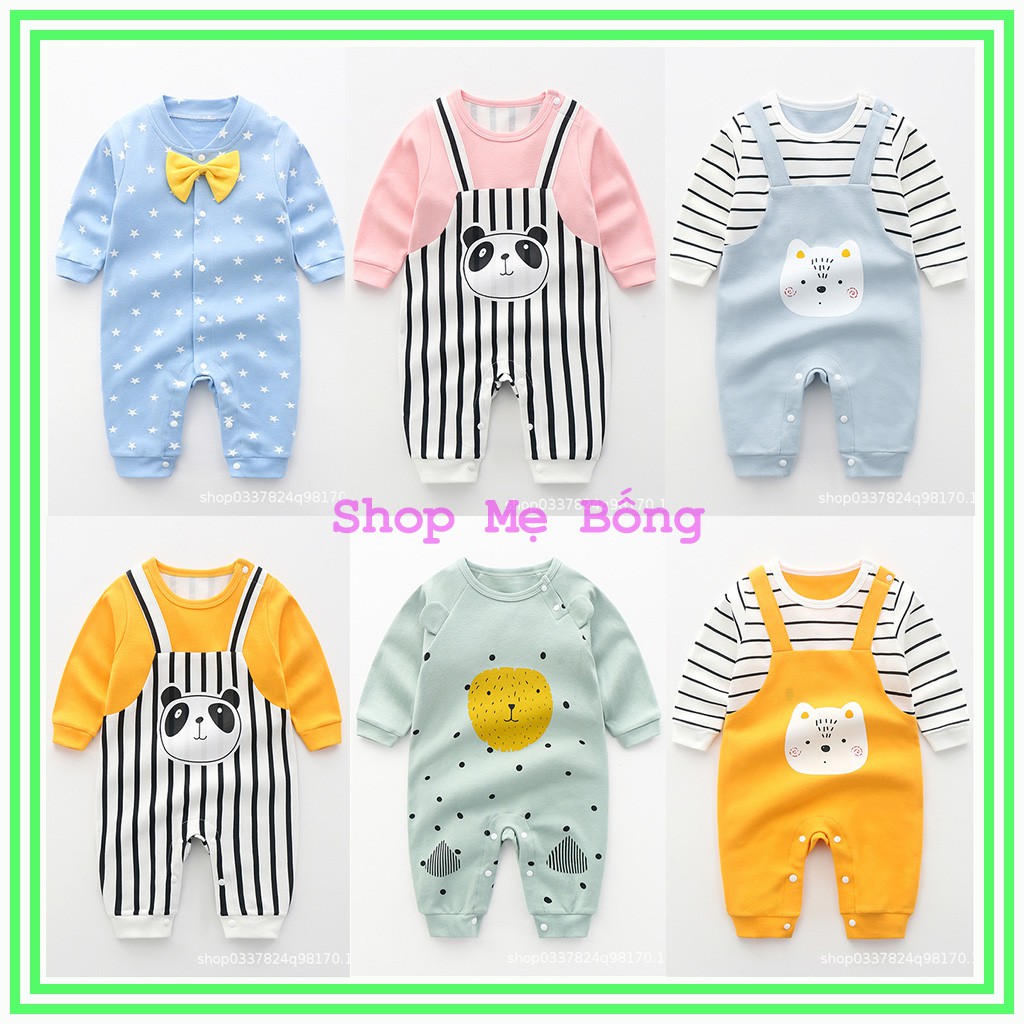 Bodysuit cho bé Cực Đẹp body liền thân dài tay cotton cho bé trai bé gái sơ sinh 4-14kg, hàng Quảng Châu cao cấp – BD10