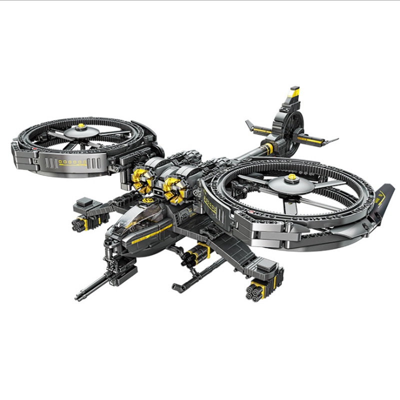 Đồ chơi Lắp ráp Mô hình trực thăng Zhegao QJ5001 Ghost Helicopter