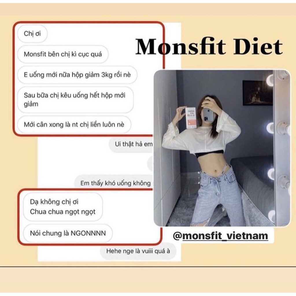 [Chính Hãng] Giảm Cân Monsfit Fitness Diet Stick