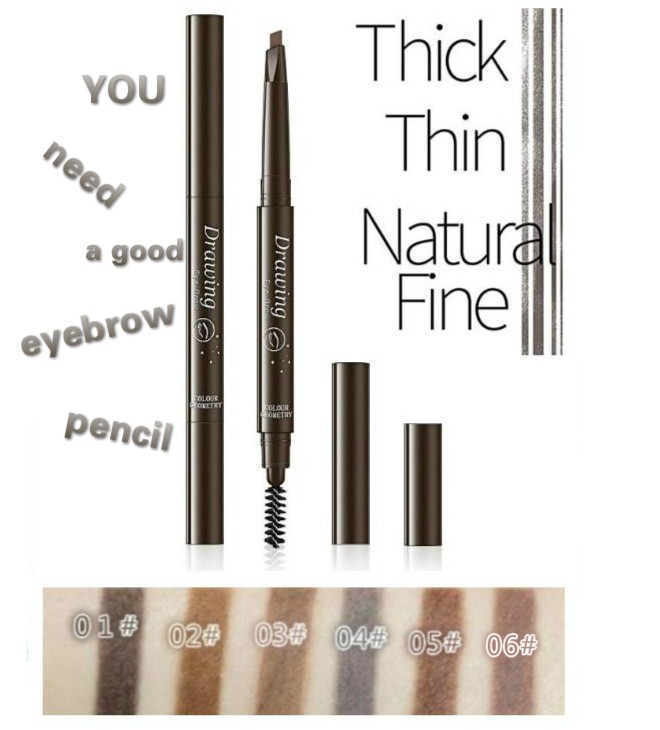 (Hàng Mới Về) Chì Kẻ Mày Dạng Vặn Kháng Nước Với Đầu Cọ Chải Tiện Dụng | BigBuy360 - bigbuy360.vn