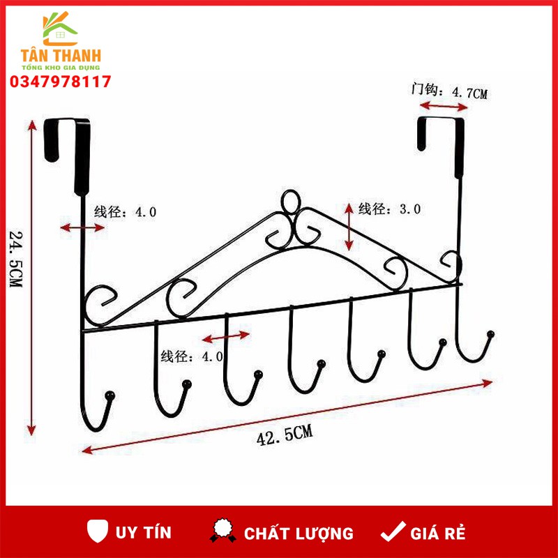 Móc Treo Đồ Sau Cánh Cửa Tiện Tợi