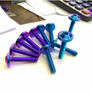 Ốc GR5 Titanium 6 ly 3 phân đầu dù to ( M6*30 ) bắt baga Wave, Dream, Sonic, Satria, Raider