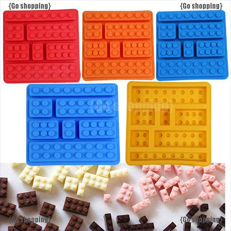 Khuôn silicone tạo hình khối lắp ráp lego tự làm bánh đa năng