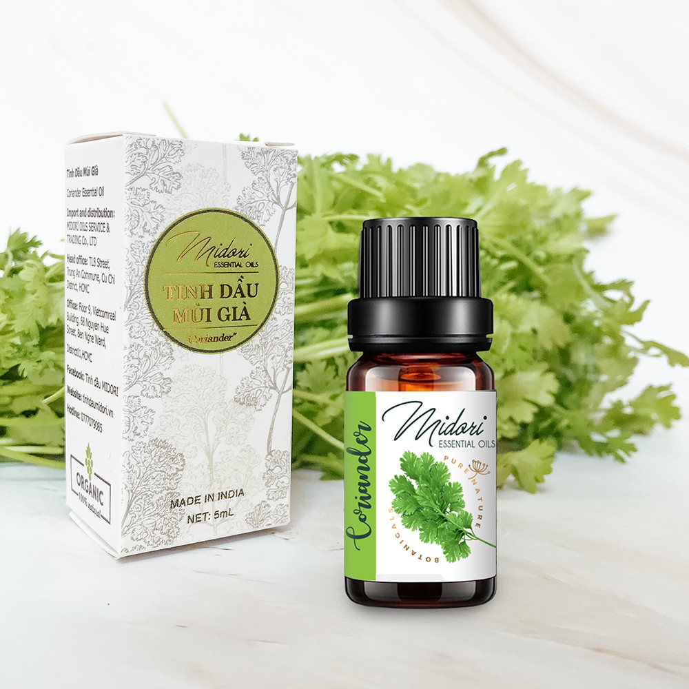 Tinh dầu Mùi Già MIDORI OILS Organic nguyên chất đậm đặc Ấn Độ 5ml