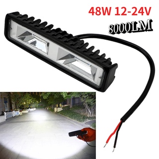 Đèn Pha LED 48W 12-24V Chuyên Dụng Cho Xe Hơi / Xe Tải / Tàu Thuyền