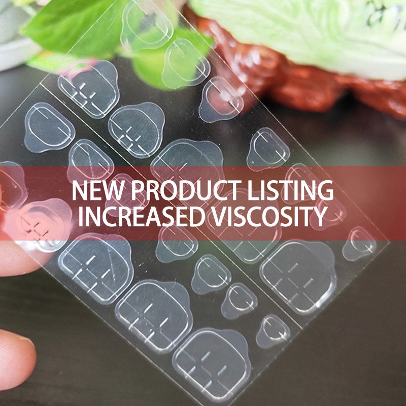 [Hàng mới về] Bộ 24 miếng dán móng giả thạch linh hoạt hai mặt độ bám dính tốt hơn bền