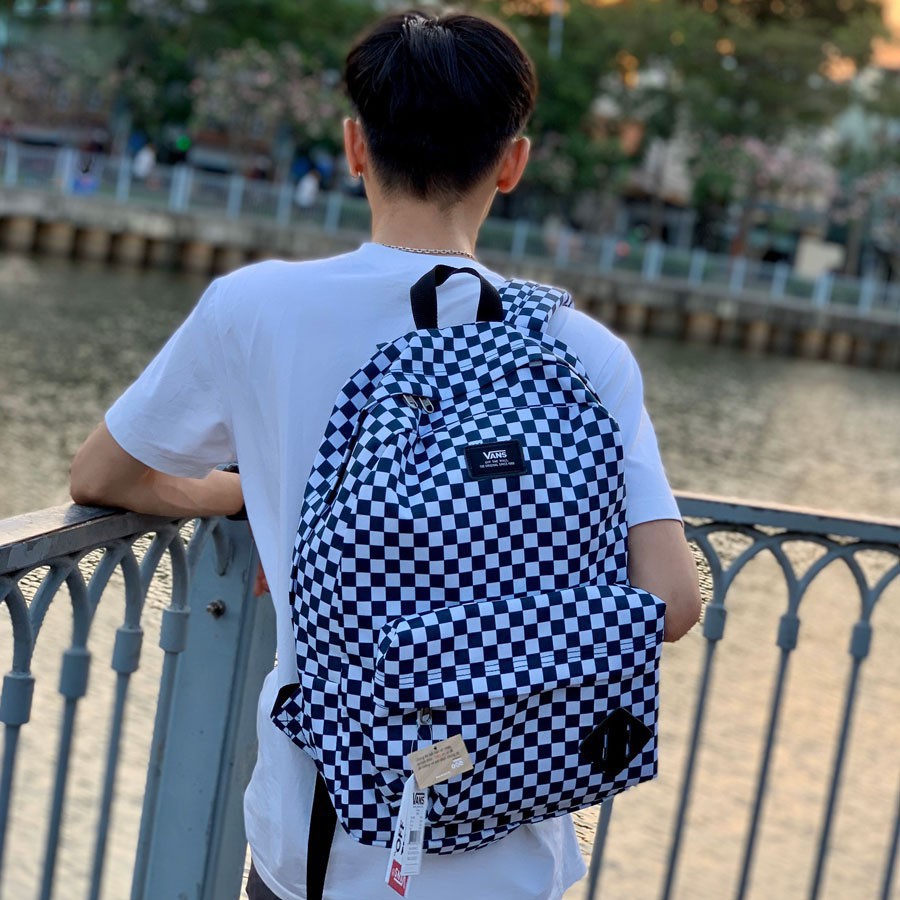 Balo Đi Học Van.s Old Skool Black/White Checkerboard