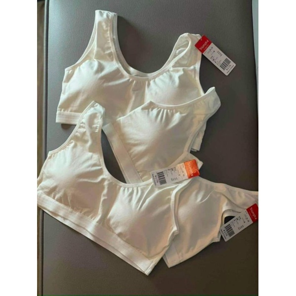Áo Lá Triumph Học Sinh Xuất Xịn Full Tag Dáng Cài Và Dánh Chui (Kèm Mút Ngực)