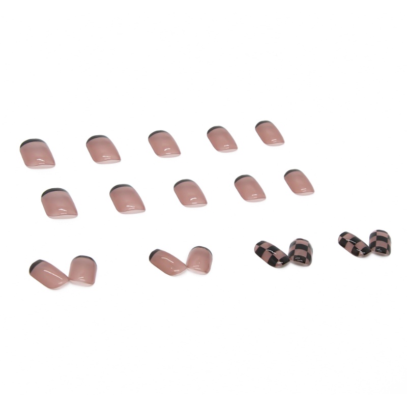 Móng Tay Giả Ngắn Có Thể Tháo Rời Phong Cách Pháp