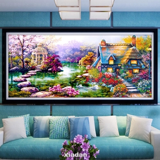Bộ Tranh Đính Đá 5d Tự Làm 35x75cm Hình Phong Cảnh Châu Âu