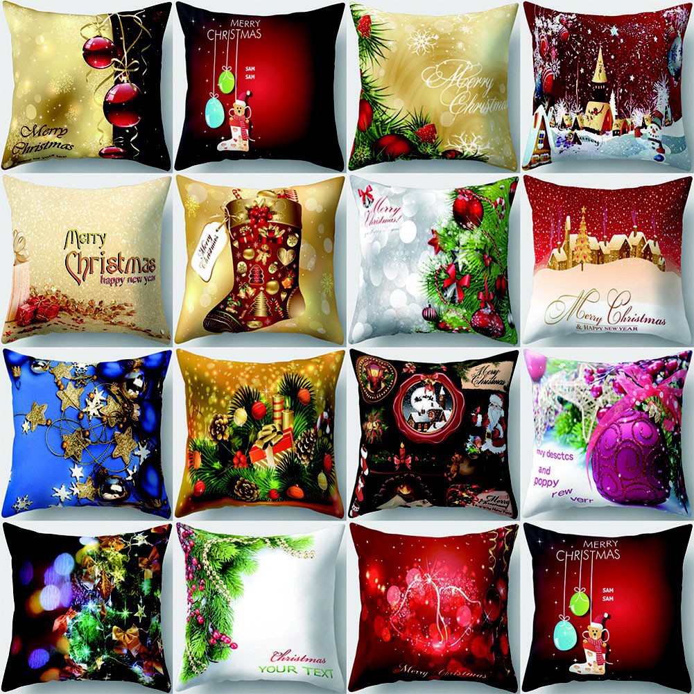 Bao gối vuông 18 Inch trang trí Giáng sinh