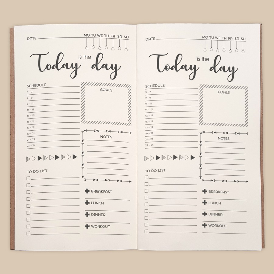 Sổ tay planner &quot;vui mỗi ngày&quot; to-do list, thời gian biểu, check list, nhắc việc, lịch hẹn, bìa mềm, 21x11, 60 trang