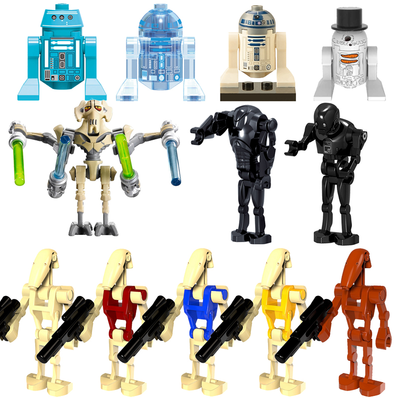 Mô hình đồ chơi lắp ráp Lego Starwars K-2S0 R2-D2 BB8 dành cho các bé