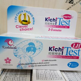 Que thử rụng trứng kichi test hộp 7 que - ảnh sản phẩm 1