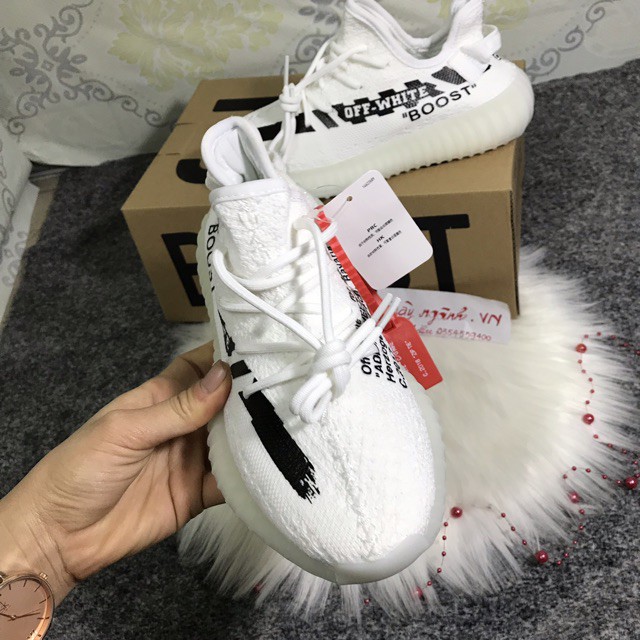 GIÀY 350 V2 OFF WHITE TRẮNG CHỮ ĐEN | BigBuy360 - bigbuy360.vn