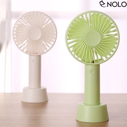 Quạt Cầm Tay Mini 4 Cánh Pin Sạc SS2 N9 Có Đế Để Bàn