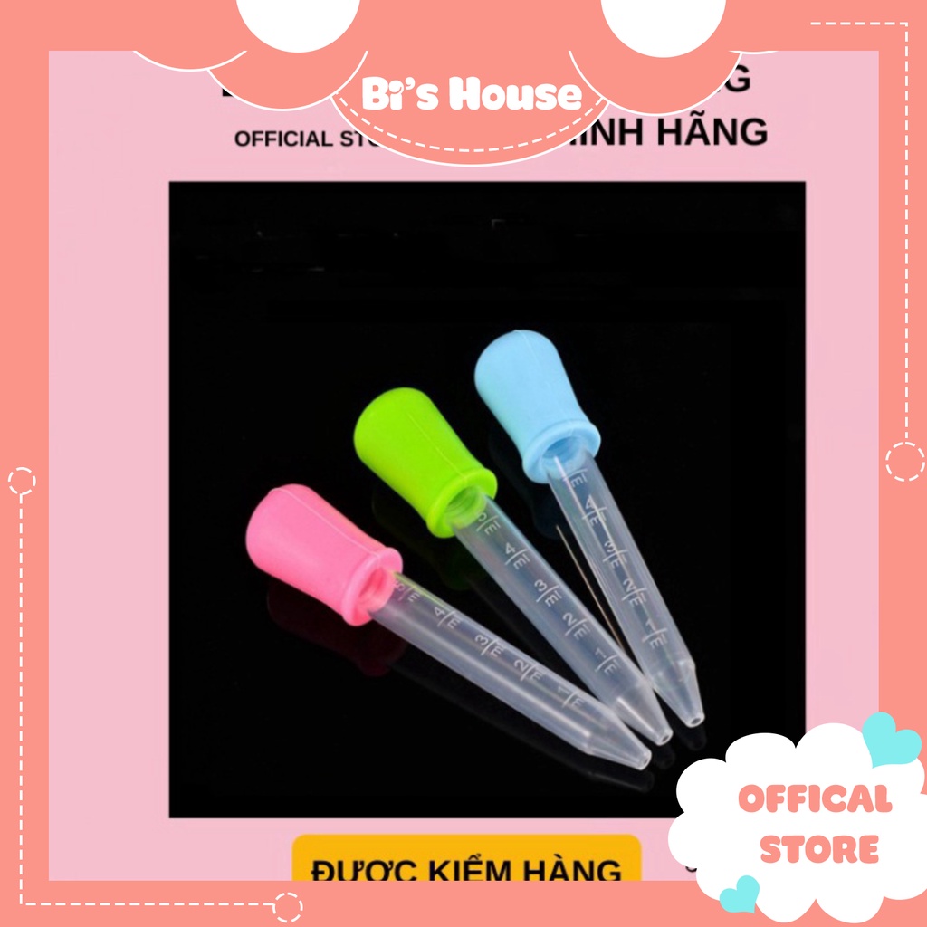 🌟 Ống bơm thuốc cho bé - ống bón sữa loại 5ml cho bé chất liệu silicon an toàn cho bé 🍀
