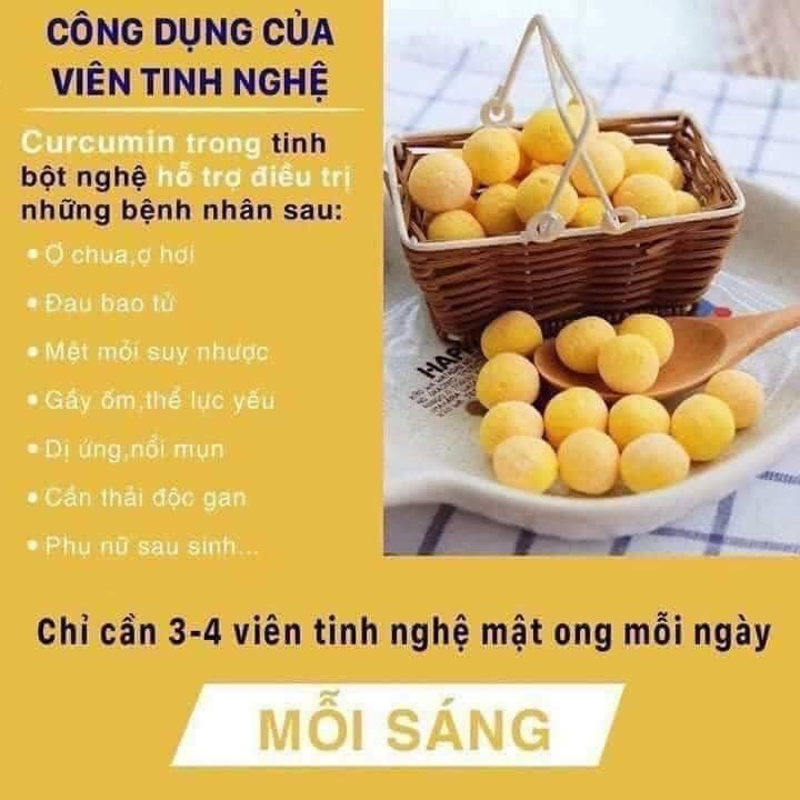 kẹo nghệ mầm hồng sâm mát cha