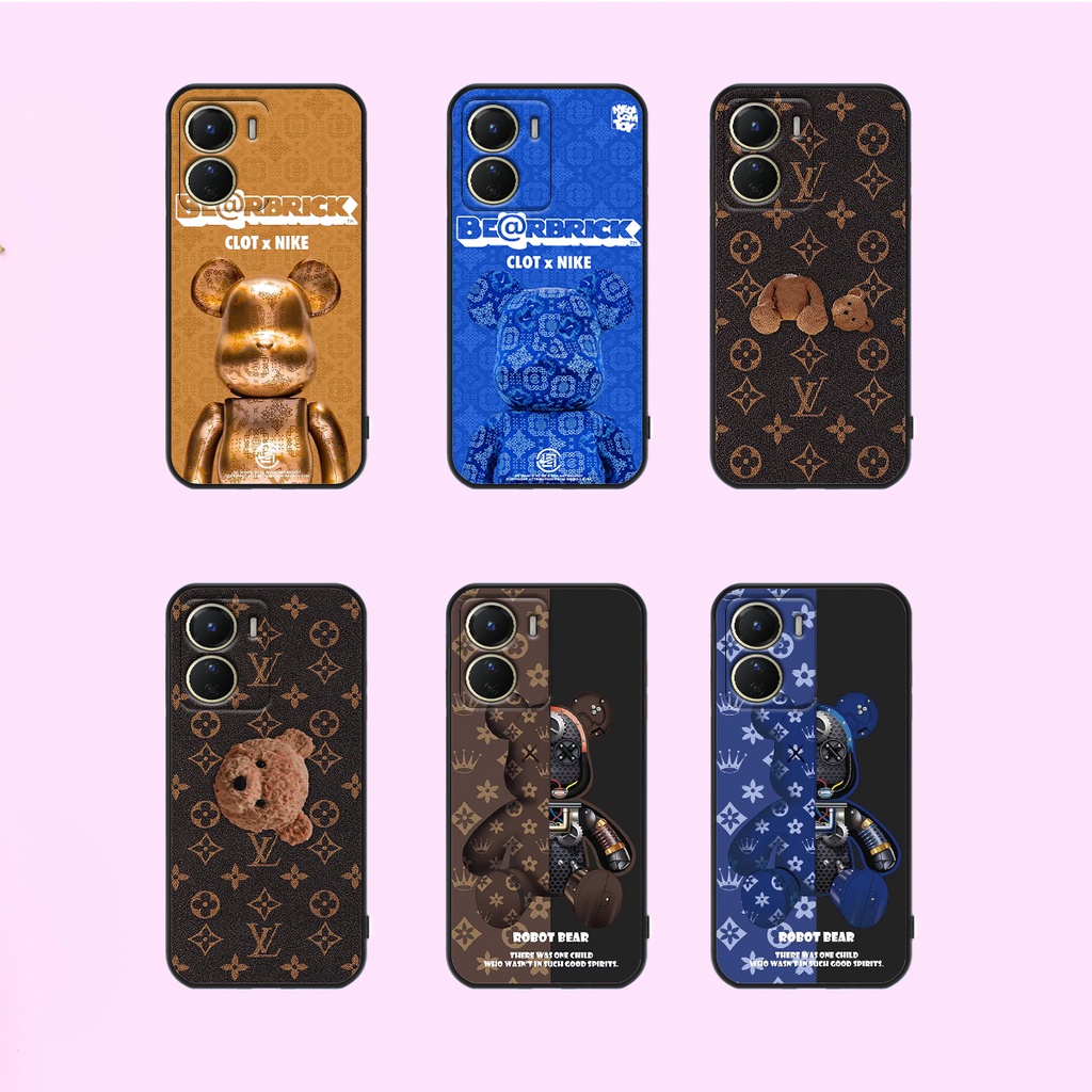 Ốp lưng Vivo Y16 in hình bearbrick, kwas thời trang cao cấp