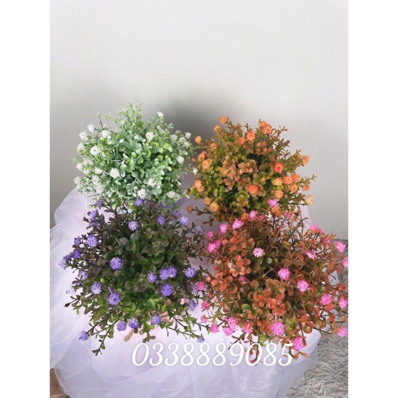 Chậu hoa giả để bàn hoa trí phong cách vintage(NHIỀU MẪU)