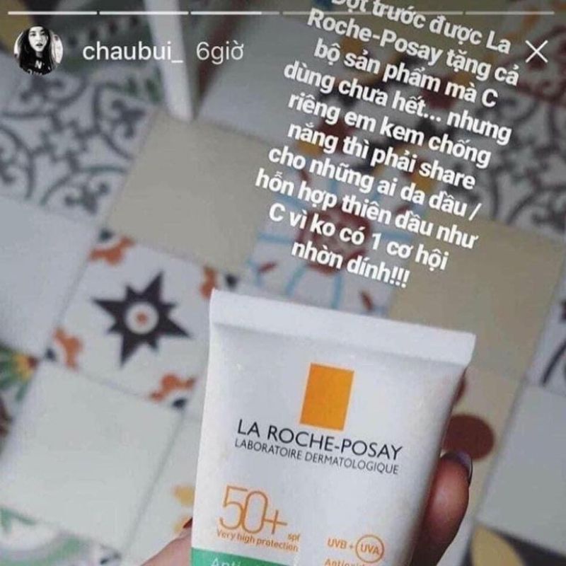 [HÀNG CTY - CÓ TEM PHỤ] Kem chống nắng Laroche-Posay Gel Cream Dry Touch