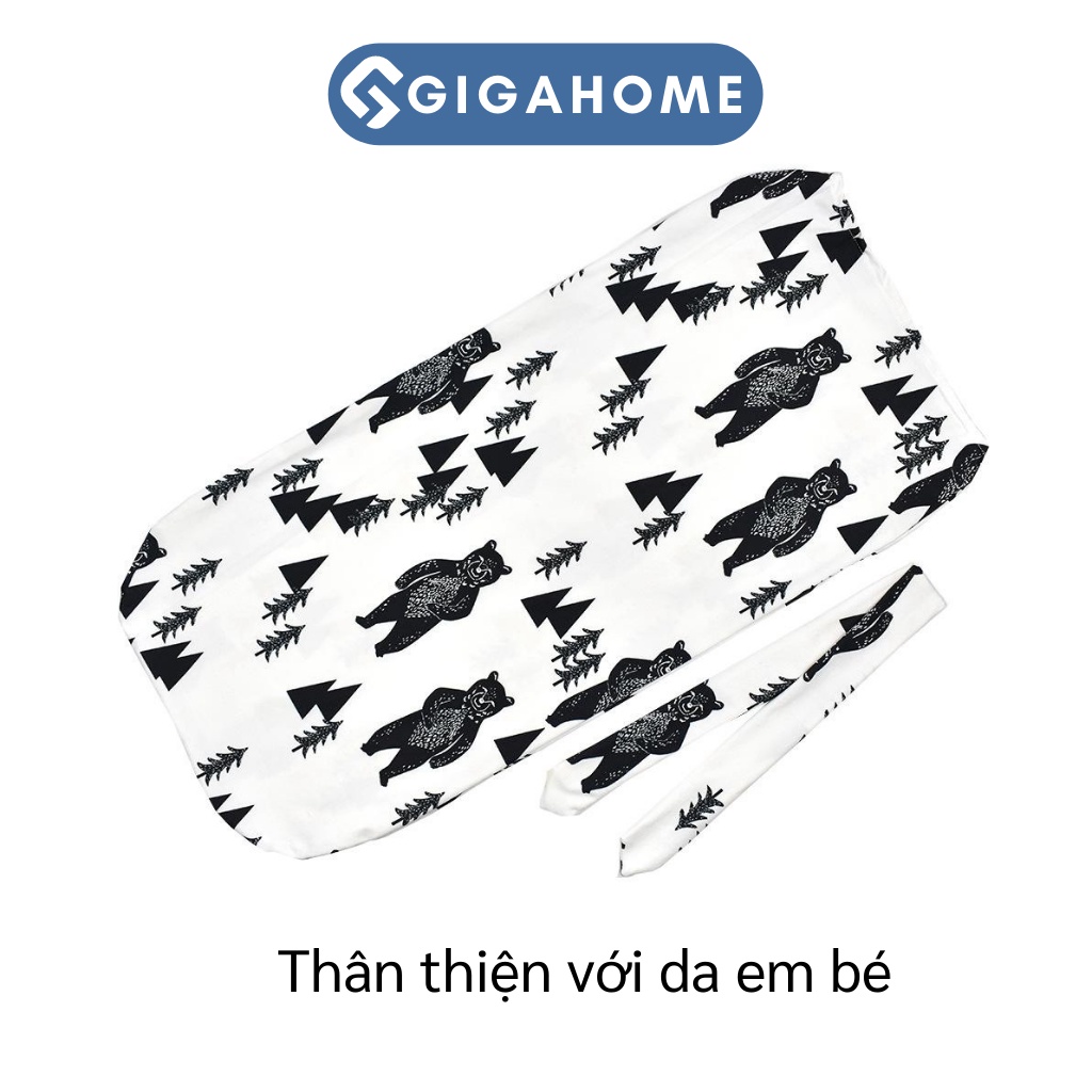 Nhộng Chũn Ủ Kén Tặng Kèm Băng Đô GIGAHOME Cho Trẻ Sơ Sinh Giúp Bé Dễ Ngủ Hơn 7193