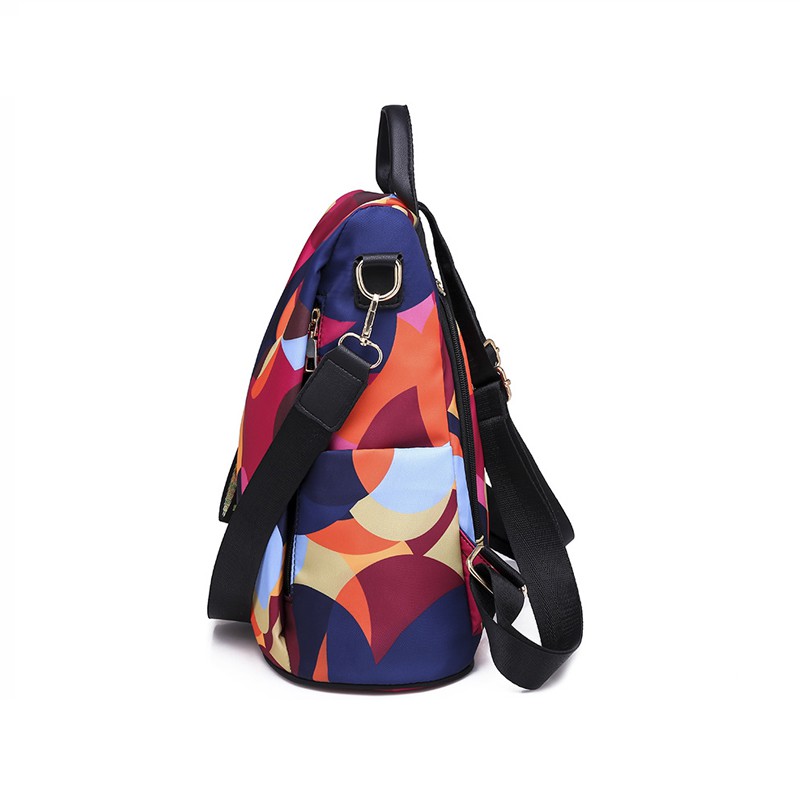 Balo kiêm túi xách, siêu nhẹ không thấm họa tiết bong bóng dạo phố, du lịch, đi học, đi làm GBA177