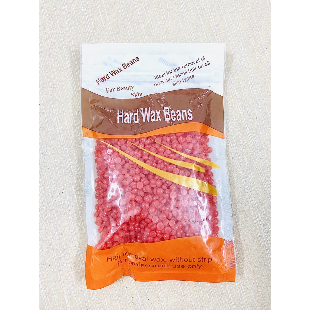 SÁP WAX LÔNG BỊCH 100G HOẶC 300G HARD WAX BEANS, hạt đậu tẩy lông bean, dùng cho nồi đun sap waxing, dùng tại nhà spa