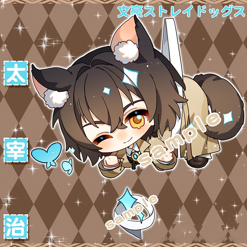 Ygt Móc Khóa acrylic Hình Bungo Stray Dogs peripheral