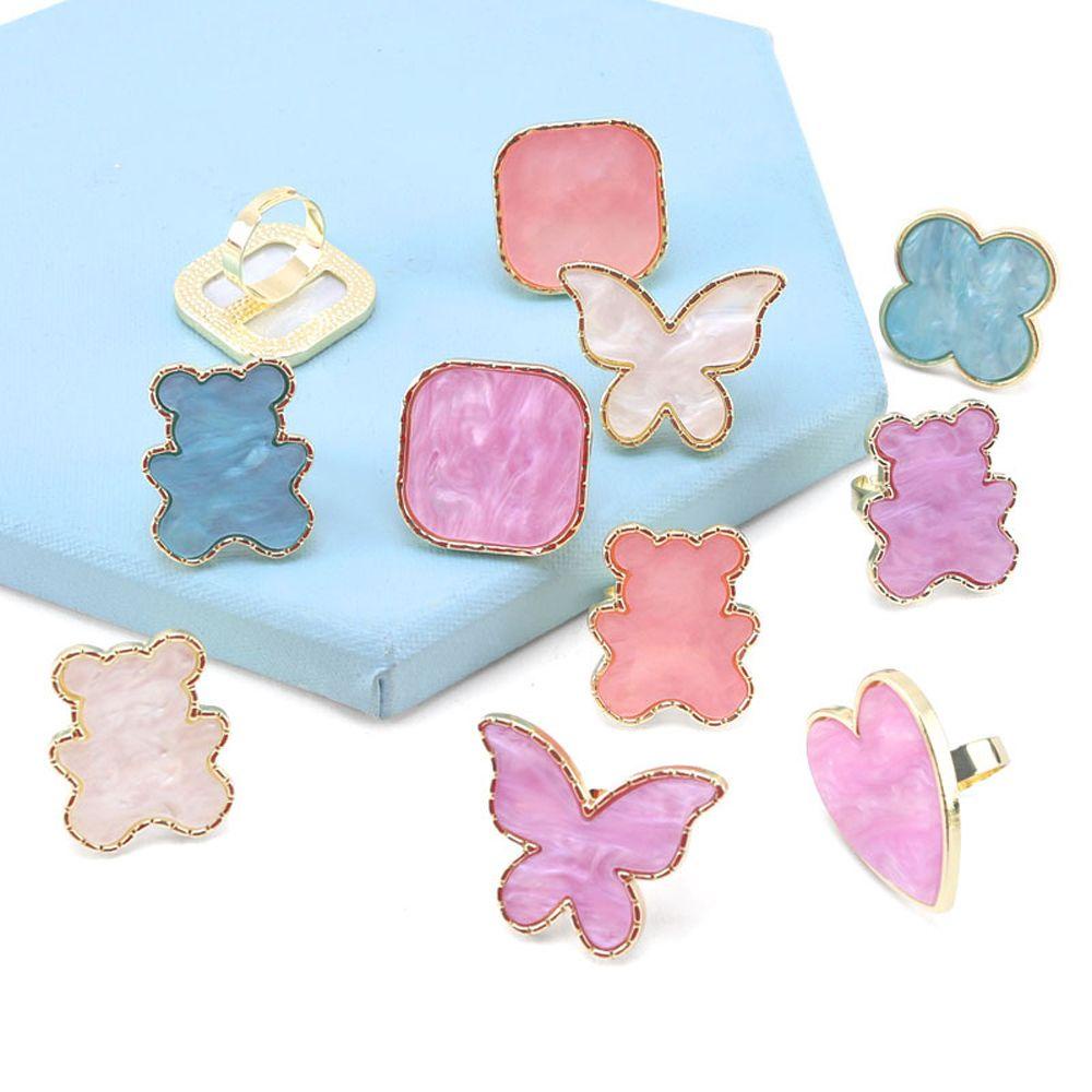 1 Bảng Màu Trưng Bày Móng Tay Hình Gấu Có Thể Điều Chỉnh Màu Sắc