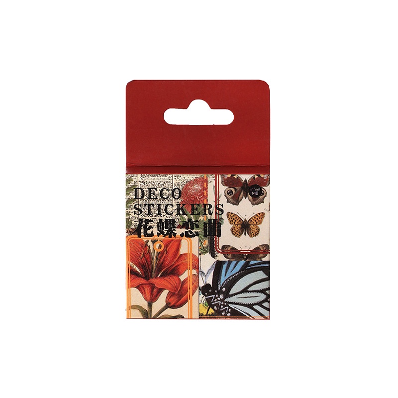 Set 46 Miếng Dán Trang Trí Sổ Tay Phong Cách Retro Đẹp Mắt