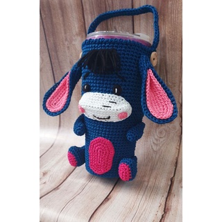 Túi đựng ly giữ nhiệt Handmade - Con lừa