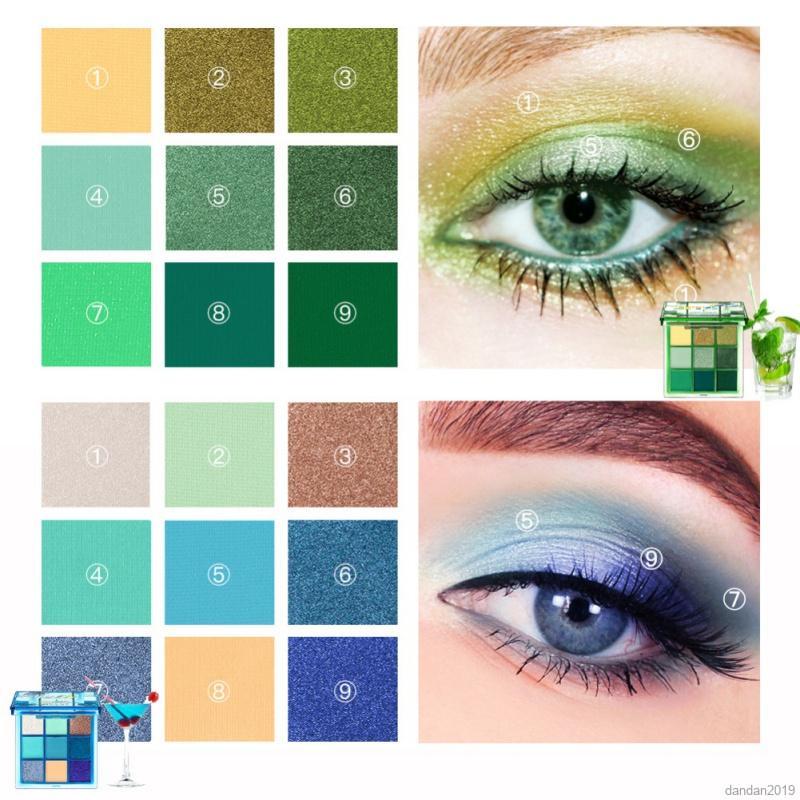 (Hàng Mới Về) Bảng Phấn Mắt Qibest 9 Màu Tông Nhũ Và Lì Trang Điểm Lâu Trôi | BigBuy360 - bigbuy360.vn