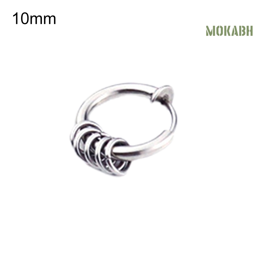 1 Khuyên Tai Tròn Unisex Thời Trang Cá Tính