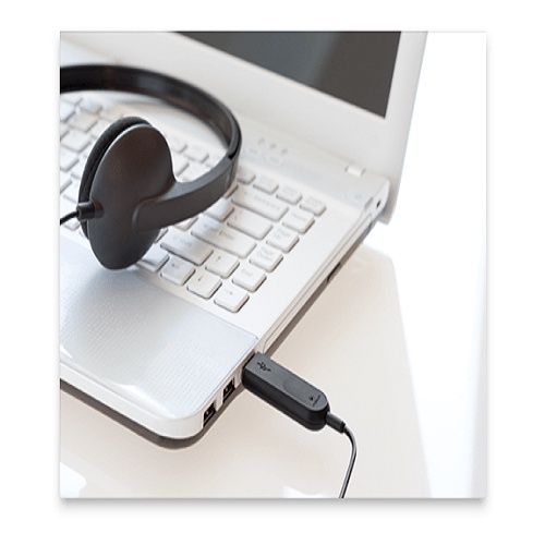 Tai nghe Logitech H340 độ dài dây cáp lên đến 1,8m kết nối dễ dàng thông qua USB