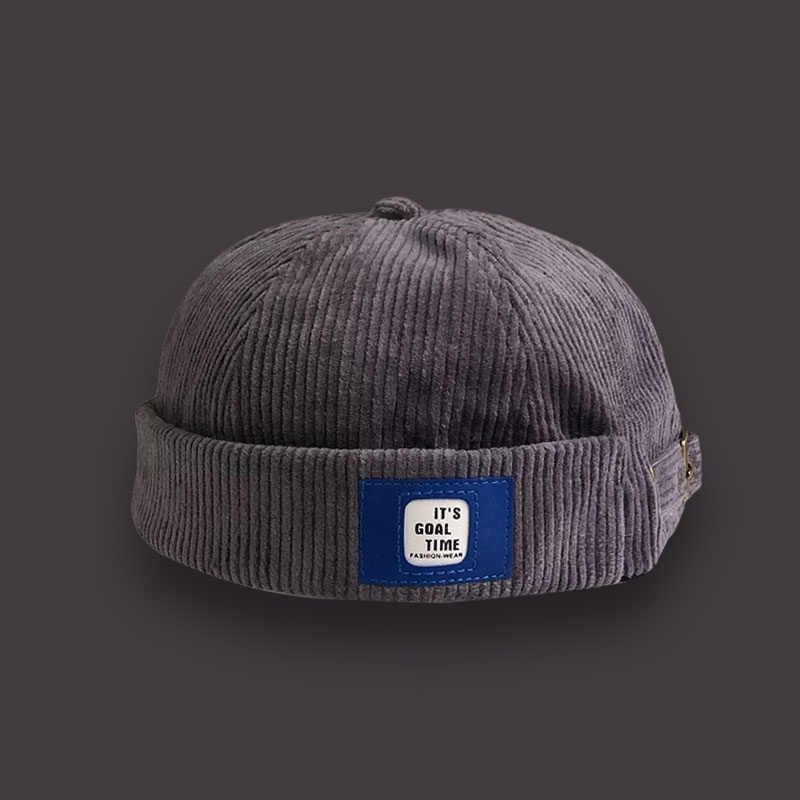 Mũ Nhung Không Vành Phong Cách Retro Đường Phố Nhật Bản Cá Tính Cho Nam Nữ