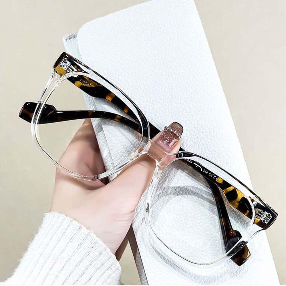 Mắt Kính Gọng Vuông Lớn Chống Ánh Sáng Xanh Thời Trang Đường Phố Cho Nữ