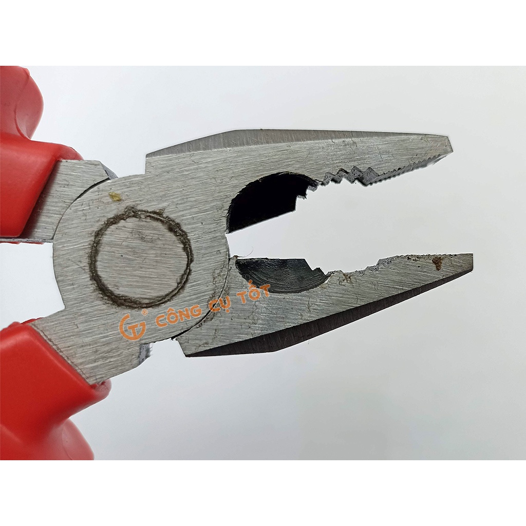 Kìm điện tay đỏ OKUMA bấm cắt tuốt dây điện