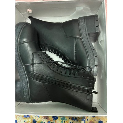 (ẢNH THẬT) BOOTS DA CAO CỔ NỮ ĐẾ TRONG CAO 6CM BOOT MARTIN CÁC MÀU