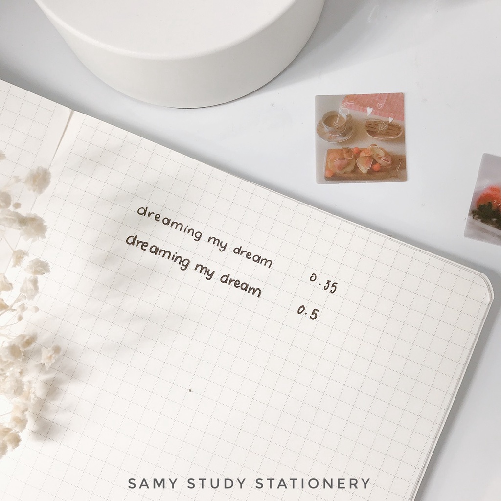 BÚT GEL ĐEN, BÚT MỰC ĐEN BÚT VIẾT BÀI DUPE MUJI BÚT HỌC TIẾNG TRUNG nhanh khô không tắc mực 0.5mm và 0.35mm