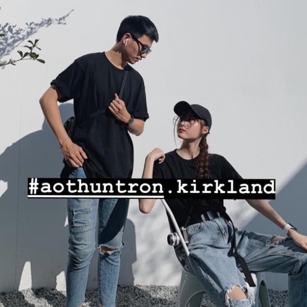 Áo phông UNISEX 🌹 FREESHIP 🌹Áo thun trơn KIRKLAND [Nam,Nữ] - Trắng, Đen, Xanh, Đỏ, Rêu, Xám- Màu: . ཾ