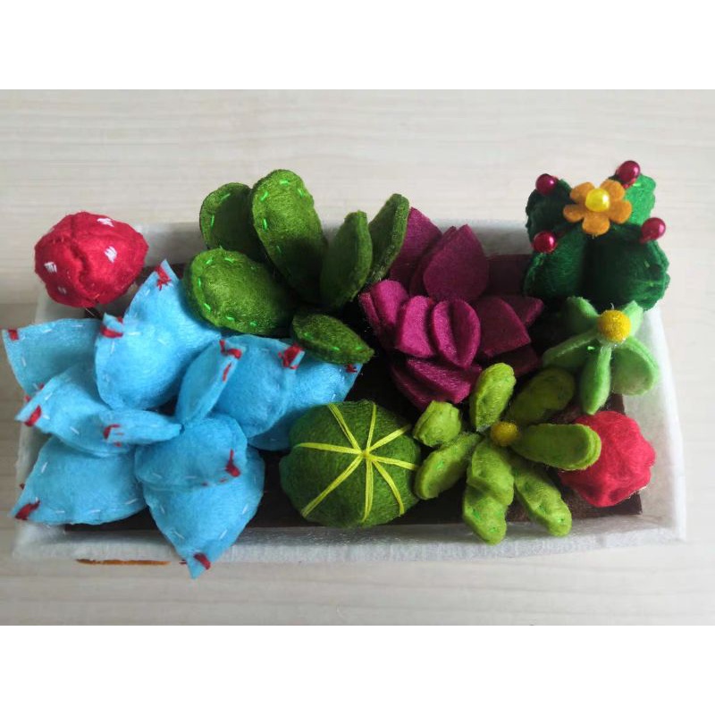 (HÀNG ORDER) Set nguyên vật liệu làm chậu cây trang trí handmade