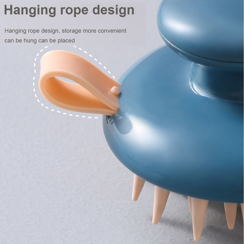 Bàn Chải Silicone Cầm Tay Mát Xa Da Đầu Khi Tắm Tiện Dụng