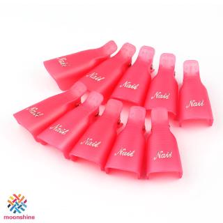 Bộ kẹp ủ móng tay tẩy sơn gel - kẹp ủ tháo gel móng tay 10 ngón - phụ kiện làm nail